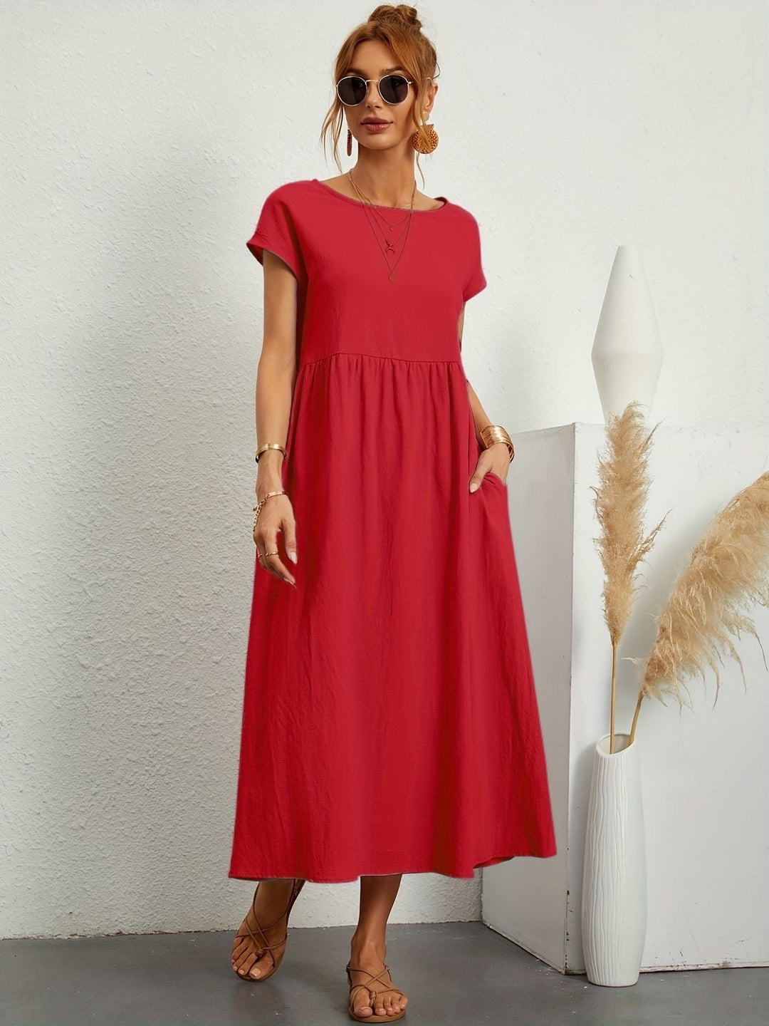 Stylish Casual Midi Dress