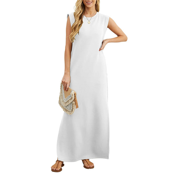 Wrinkle-Free Casual Dress for Women with Split Hem🌸