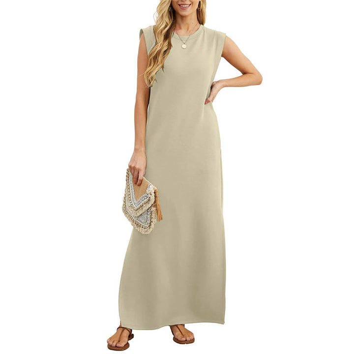 Wrinkle-Free Casual Dress for Women with Split Hem🌸