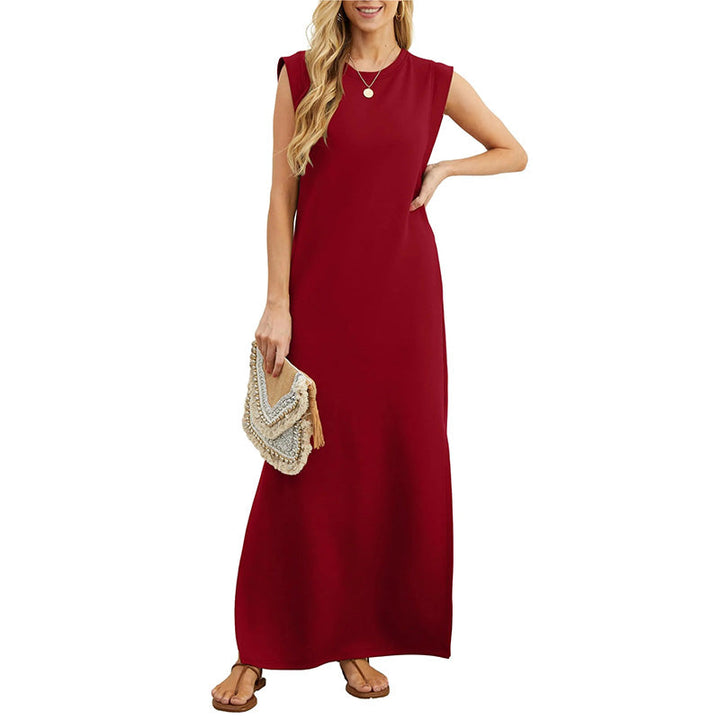Wrinkle-Free Casual Dress for Women with Split Hem🌸
