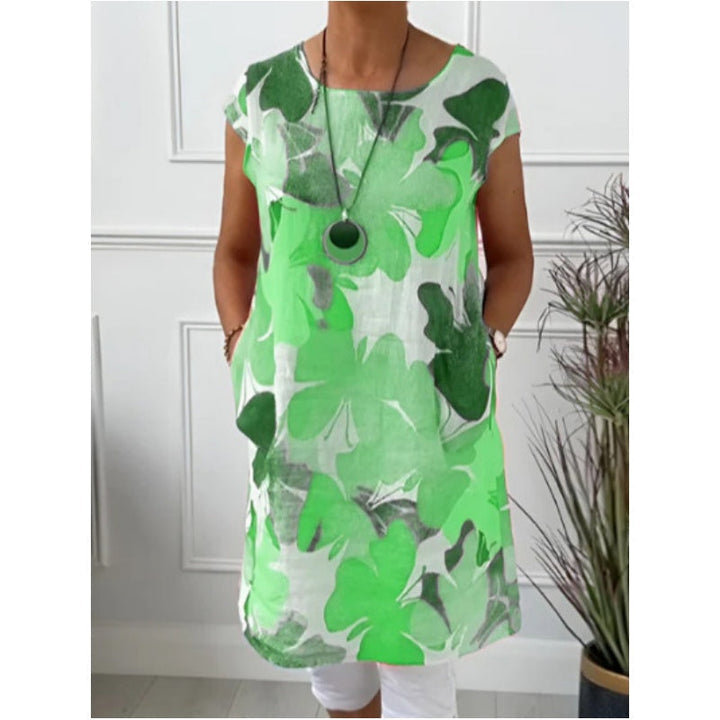 Stylish Floral Pocket Dress