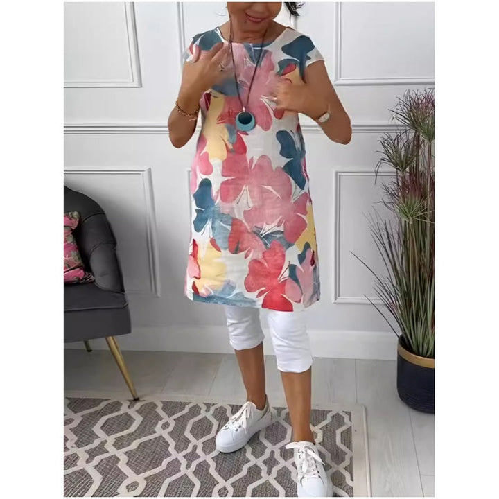 Stylish Floral Pocket Dress