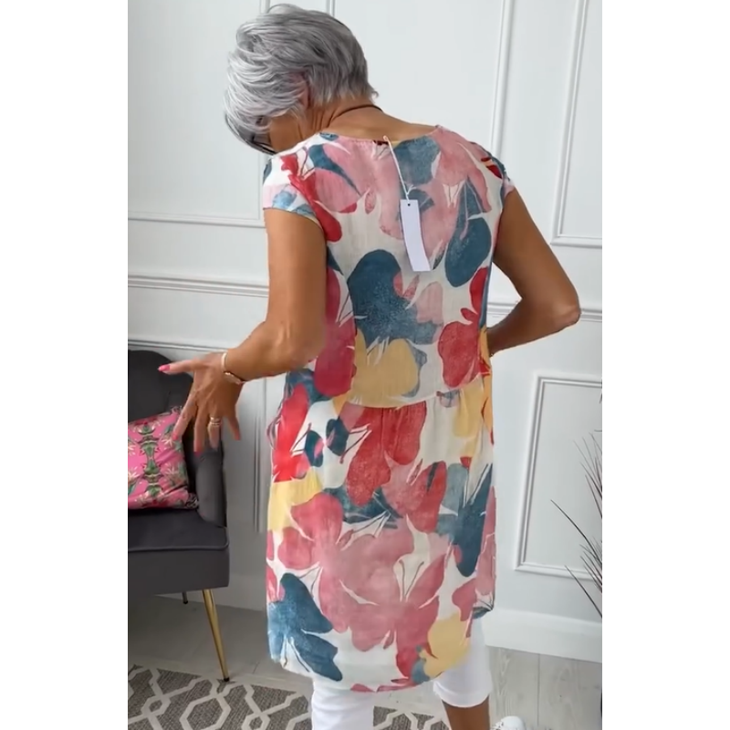Stylish Floral Pocket Dress