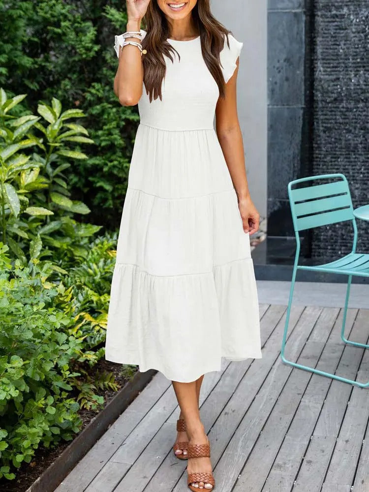 Stylish Casual Tiered Dress