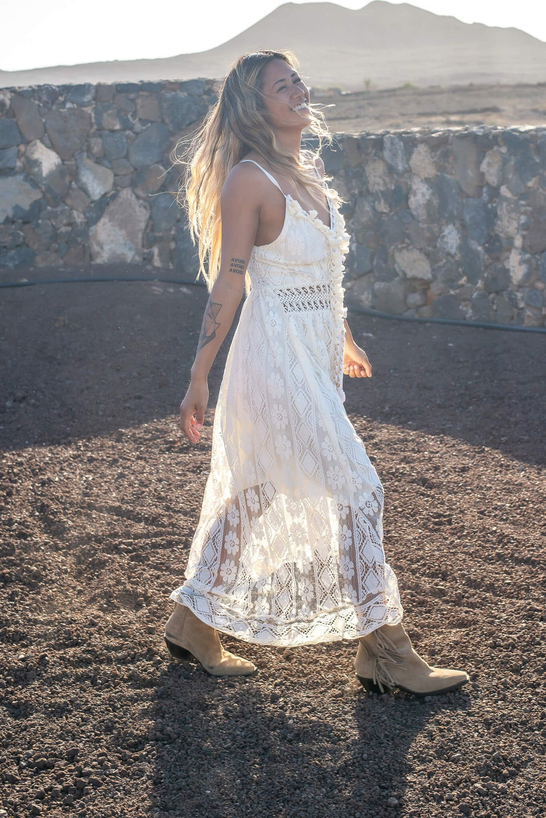 Stylish Lace Maxi Dress